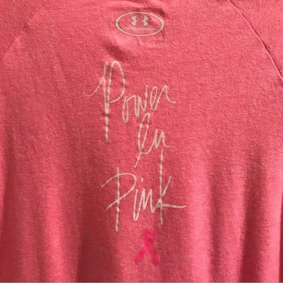 Under Armour Pink Girl’s Tee. Size Medium - Picture 3 of 4